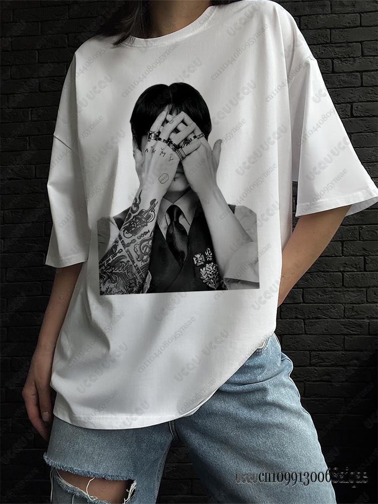 Kpop Boy Band Polera Unisexga Corta Print Tshirts For Unisex 2026 World Tour Concert cotton Tshirts Fashion Harajuku Y2K Clothing
