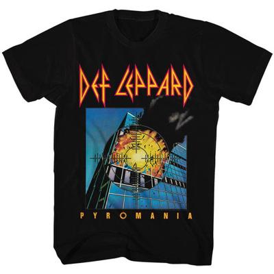Def Leppard Pyromania Boxed Black Adult TShirt Unisex T-Shirt