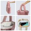 Women's Small Square Bag New Texture Versatile Plush Bag Korean Version Niche Tote Bag Portable Simple Bag