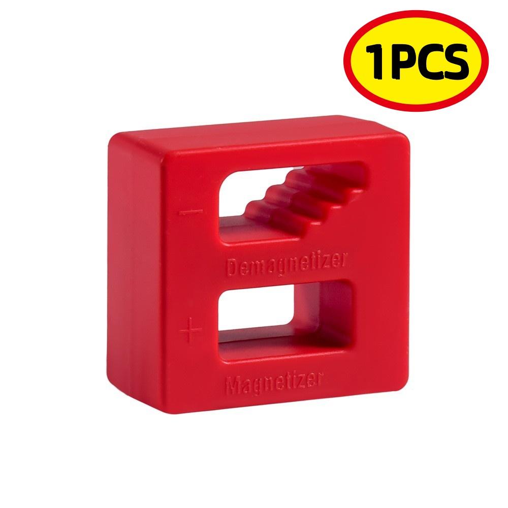 

Screwdriver 2in 1 Magnetizer Demagnetizer Professional Magnetizing Pickup Tool for Screw Driver Drill Bit Hand Tool Parts червоний