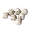 Star and Moon Bodhi Beads: Pure White High-Density 108 Bead Bracelet for DIY Prayer Accessories
