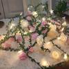 Warm Light Rose Flower Lights Colored Lights Decorative Garland LED String Lights  Christmas Day