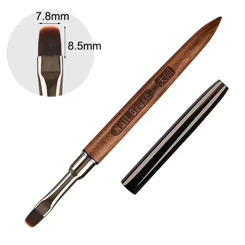 Wood Gel Painting Brush Nail Art for Gel Tip Extension Acrylic Builder Accessory Nail Art Brushes Manicure UV Gel Nails Brush