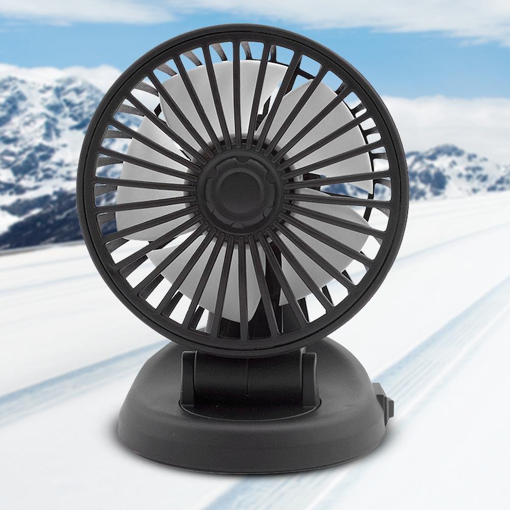 Mini Vehicle Cooling Device Adjustable 5/12/24V Air Circulation Fan USB Automobile Vehicle Accessories