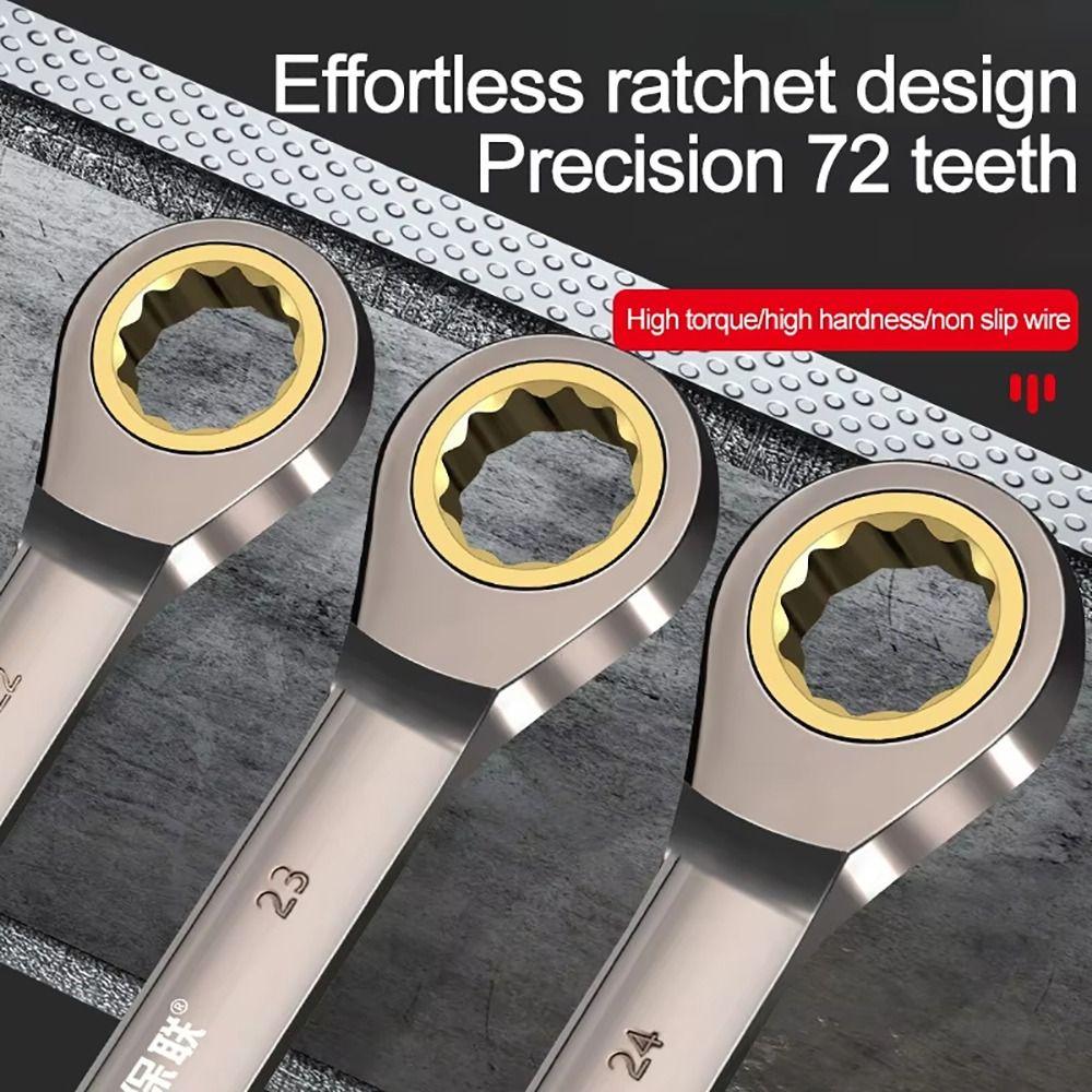 1Pcs Hardware Hand Tool Ratchet Wrench With Multiple Size Plum Spanner Two-way Quick Wrench