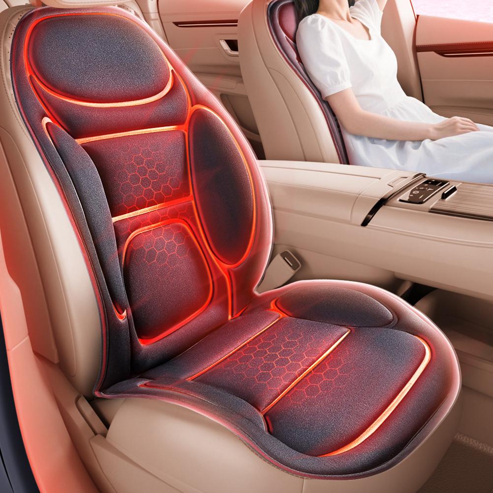 Winter Thicken Heated Car Seat Cover 12V Universal Non-Slip Heater Warm Pad Auto Cushion Mats Heating Protector Universal B X4V1