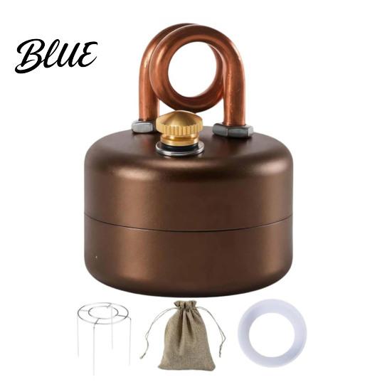Lightweight Hiking Stove 1 Set Portable Camping with Stand Storage Bag Stainless Steel Heater Burner Mini Liquid Fuel Furnace for Outdoor