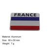 3D Premium Frankrikes flagg for SUV Off Road bil Motorpanser Skjerm Bakluke Hekkmalje Emblem Merkeklistremerke