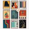 And Vintage Style Wall Art for Music Lovers, Home, Office, Living Room Decoration, Unframed Jazz Poster Decorative