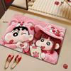 Shin-chan Diatom Mud Bath Mat - Quick-Dry, Non-Slip, Water-Absorbent Floor Pad for Bathroom and Toilet