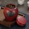 Handcrafted Copper Tea Caddy With Gilding Sealable Storage Jar Loose Leaf Travel Gift