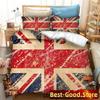 Top 3D-Druck Großbritannien Vereinigtes Königreich Flagge Bettwäsche-Set Doppel Einzel King Bettbezug Steppdecke Kissenbezug Jungen Mädchen Erwachsene Schlafzimmer