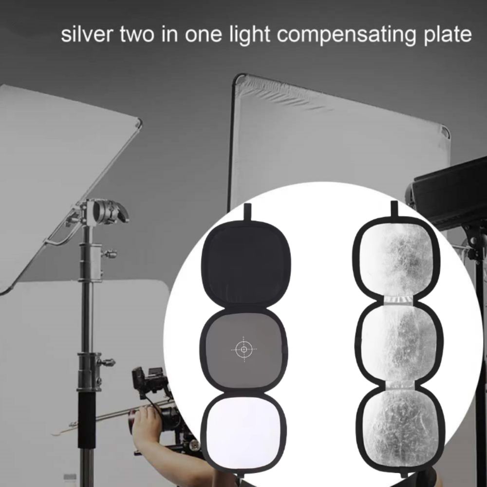 Collapsible Disc Gray/White Balance Card Two Sides Photography Reflector  Consumer Electronics