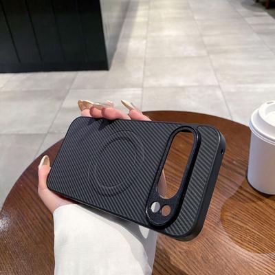 For Magsafe Case for Google Pixel 10 9 Pro XL 7A 8A 9A 10Pro 6 7 8 Pro Carbon Fiber Aramid Style Magnetic Phone Back Cover N0021