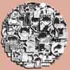 Black and White Conan DIY Sticker Pack - 60 Sheets of Japanese Manga Kudo Shinichi Decorations