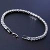 European & American Men's and Women's Hip-Hop Copper Zircon Tennis Bracelet 4.0