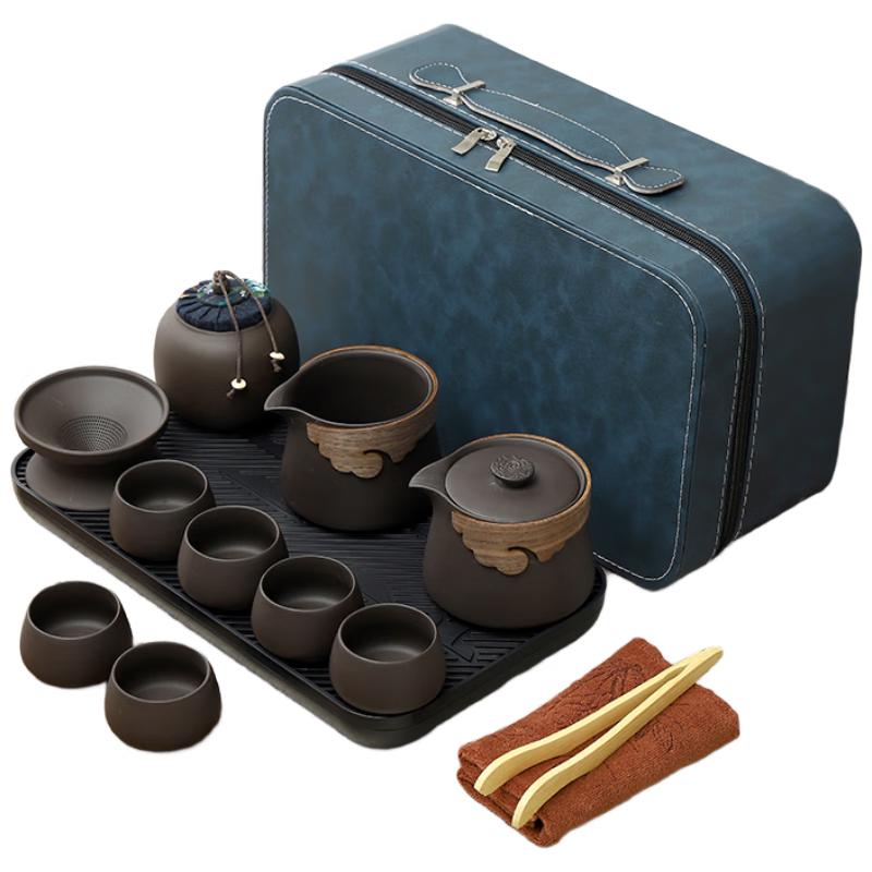 Zisha Ceramic Travel Kung Fu Tea Set