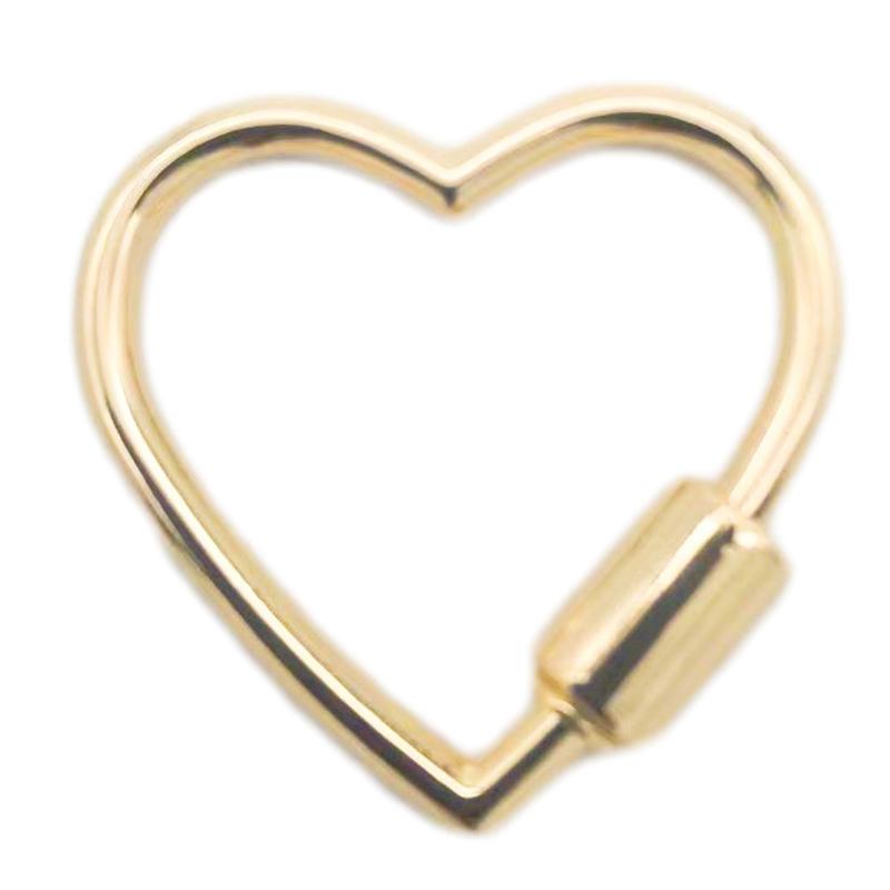 

2 шт. Простий металевий брелок у формі серця з відкриванням, ремінець для сумки, пряжка для ланцюжка собаки, ремінці для сумки, затискач-гачок, аксесуари своїми руками