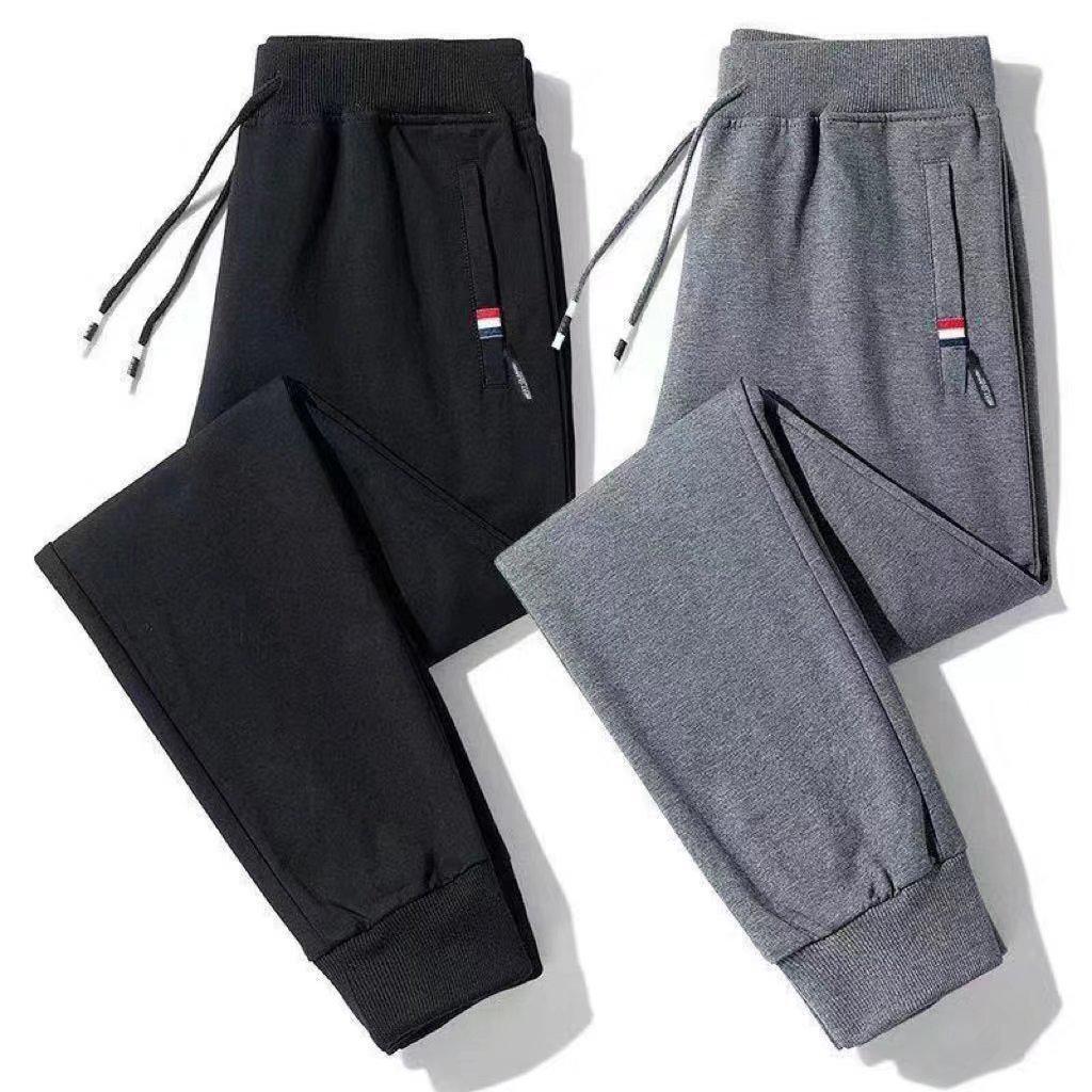 Men's Casual Thick Knit Cuffed Joggers for Fall and Winter