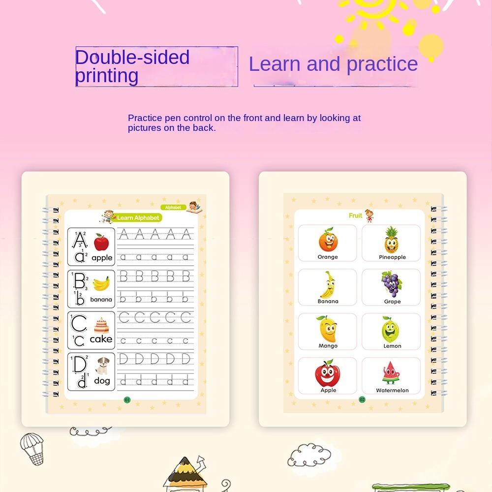 Portable English Letter Calligraphy Book Baby Enlightenment Writing Books