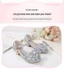 Silver Fish-Mouth Pearl Pendant Sandals - New Style, Soft-Soled Girls' Princess Shoes for Performance.
