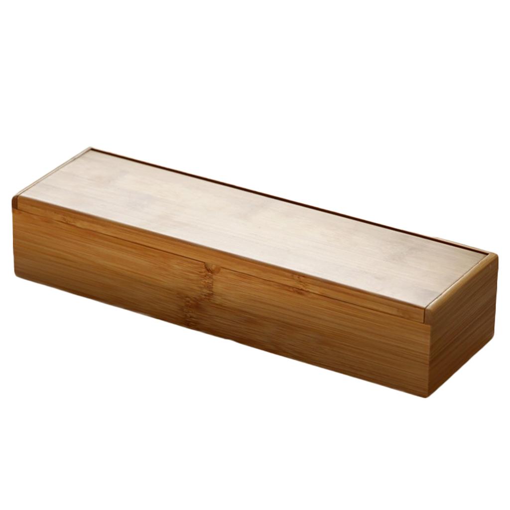 Felimoa Bamboo Cutlery with for Ideal for Shops and Restaurants Case, 30x9cm, Lid, Chopsticks,