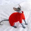 Sphynx Cat Clothes Autumn Winter Warm Pet Cat Jumpsuit Hoodies Soft Kitten Cat Pajamas Costumes For Sphinx Devon Cats