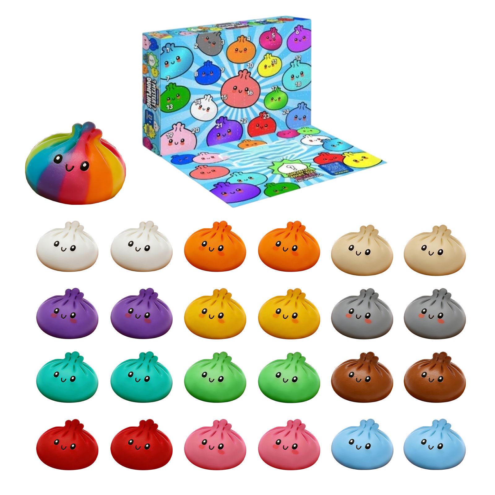 Mysterious Dumpling & Steamed Bun Toy 24-Day Countdown Calendar