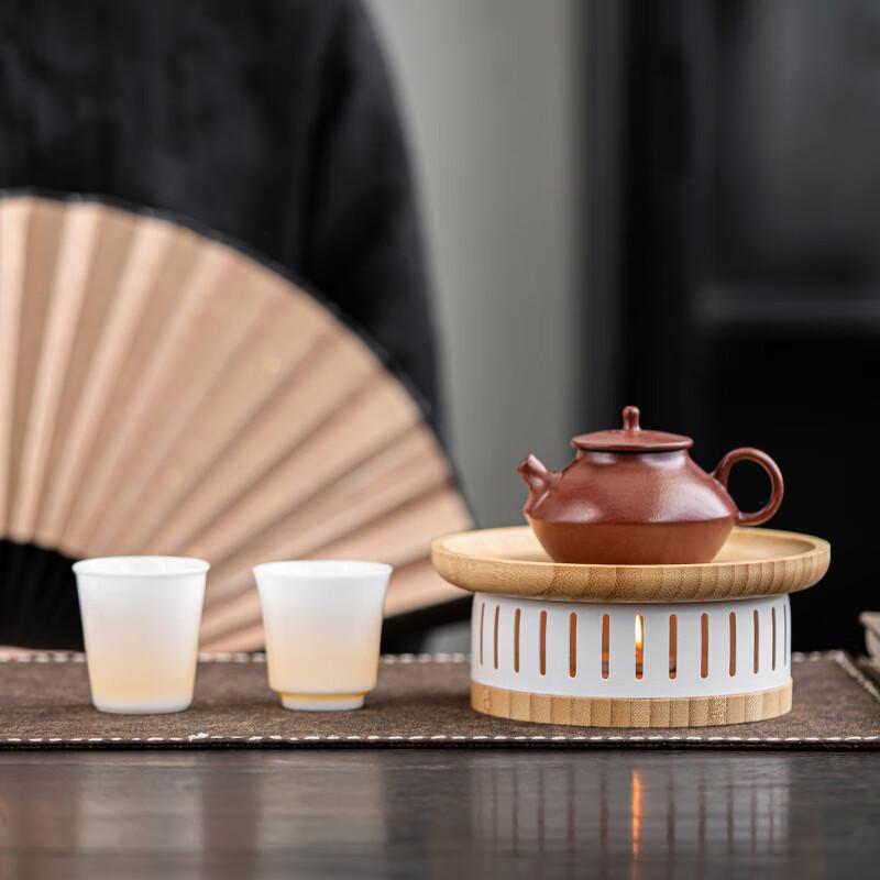 Chinese Style Bamboo & Wood Tea Warmer