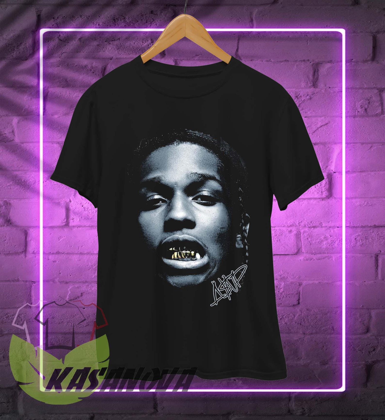 ASAP Rocky T-Shirt, Vintage 90s Rap Hip Hop Fan Merch T-Shirt M