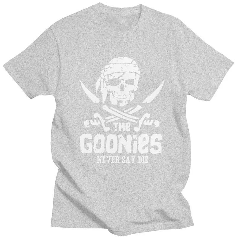 The Goonies Skull Pirates T-shirt Herr Kortärmad 100 % bomull T-shirt Grafisk filmfilm T-shirt Streetwear