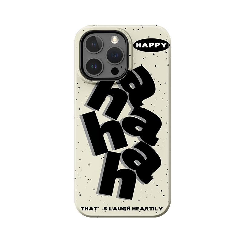 

Sublimation Coated Glossy Phone Case Hard Plastic +TPU Soft TPU Shell HAHAHA Patterned Full Protective Back Cover for iPhone Samsung iPhone 7 / iPhone 8