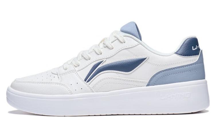 Li Ning Sycee Abrasion Resistant Lightweight Breathable Low top Skateboard Shoes Men s White Blue AGCT339-4 39