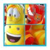 3 Pcs Larva Plush Toys Yellow Insect Red Insect Cartoon Larva Toys Stuffed Doll 9 Inches
