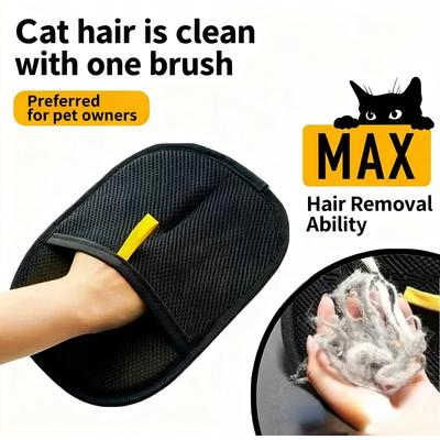 Tier Elektrostatische Haarentfernungshandschuhe Hunde Katzenhaarentfernung Bürstenhandschuhe Haarklebehandschuhe Teppich Kleidung Haarreinigungsbürste