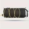 Large Capacity Adjustable Bicycle Handlebar Bag Portable Front Frame Tube Bag Cylindrical Design, Elastic Securing System, Bike Bag