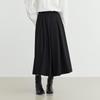 Elva' Island Women's Thickened A-Line Midi Skirt