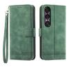 DIERFENG DF-03 For Sony Xperia 1 VII Case Lines Imprint Wallet Leather Phone Cover