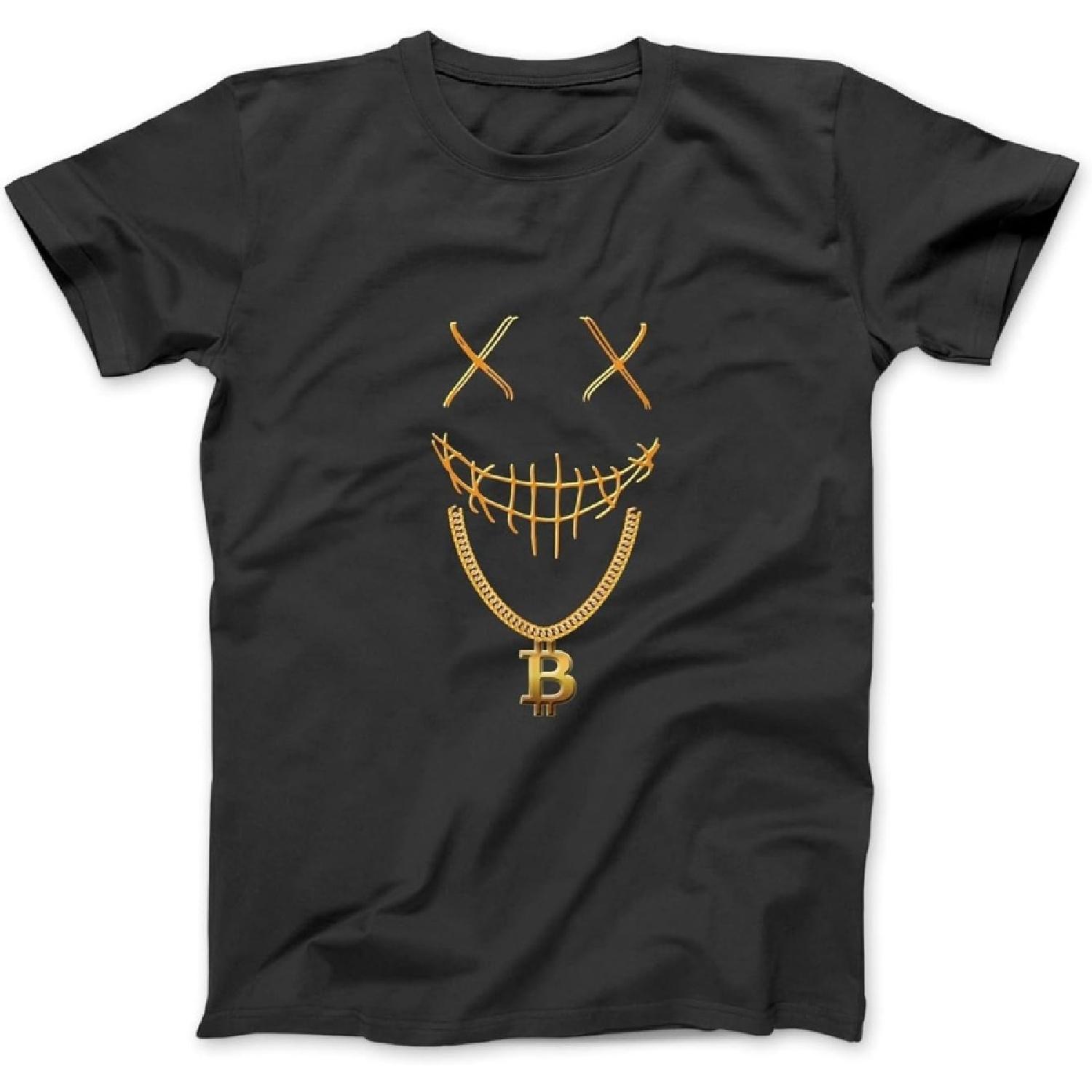 Mask Bitcoin Gold Chain BTC Cryptocurrency Money Investor T-Shirt, Sweatshirt, Hoodie for Men Women Kids Made in Canada XXXXXL разноцветный