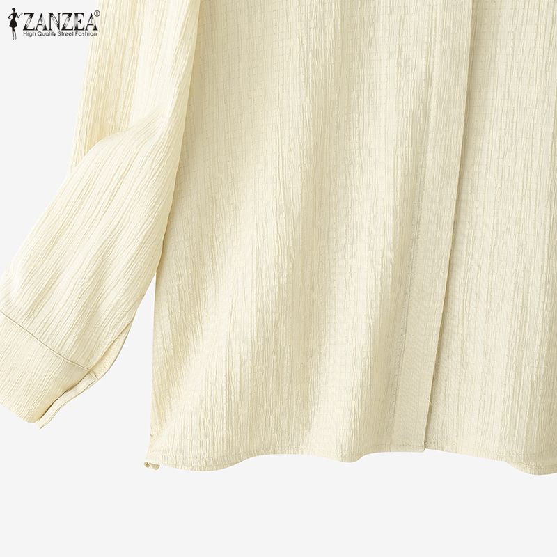 ZANZEA Women Long Sleeve Blouse and Pants Casual Two Piece Suit Sets