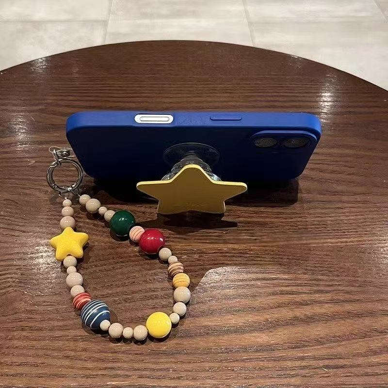 Leather Pentagram Bracket Hand Rope Redmi Note12/14Pro Mobile Phone Case K80 Xiaomi 12/15Pro Female K70