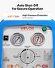Portable Refrigerant Recovery Machine, 1 HP 220-240V 50Hz Dual Cylinder AC Recovery Machine for Liquid Vapor Refrigerant, 1450 RPM Recycling Unit HVAC