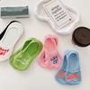 Colorful Dopamine Letter Boat Socks Women'S Shallow Breathable Socks Summer Thin Breathable Invisible Socks