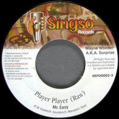 7palcová deska MR. EASY - Přehrávač Přehrávač SRPD00053 Singso Records 2000 Jamajka Reggae, Ska & Dub Použitý