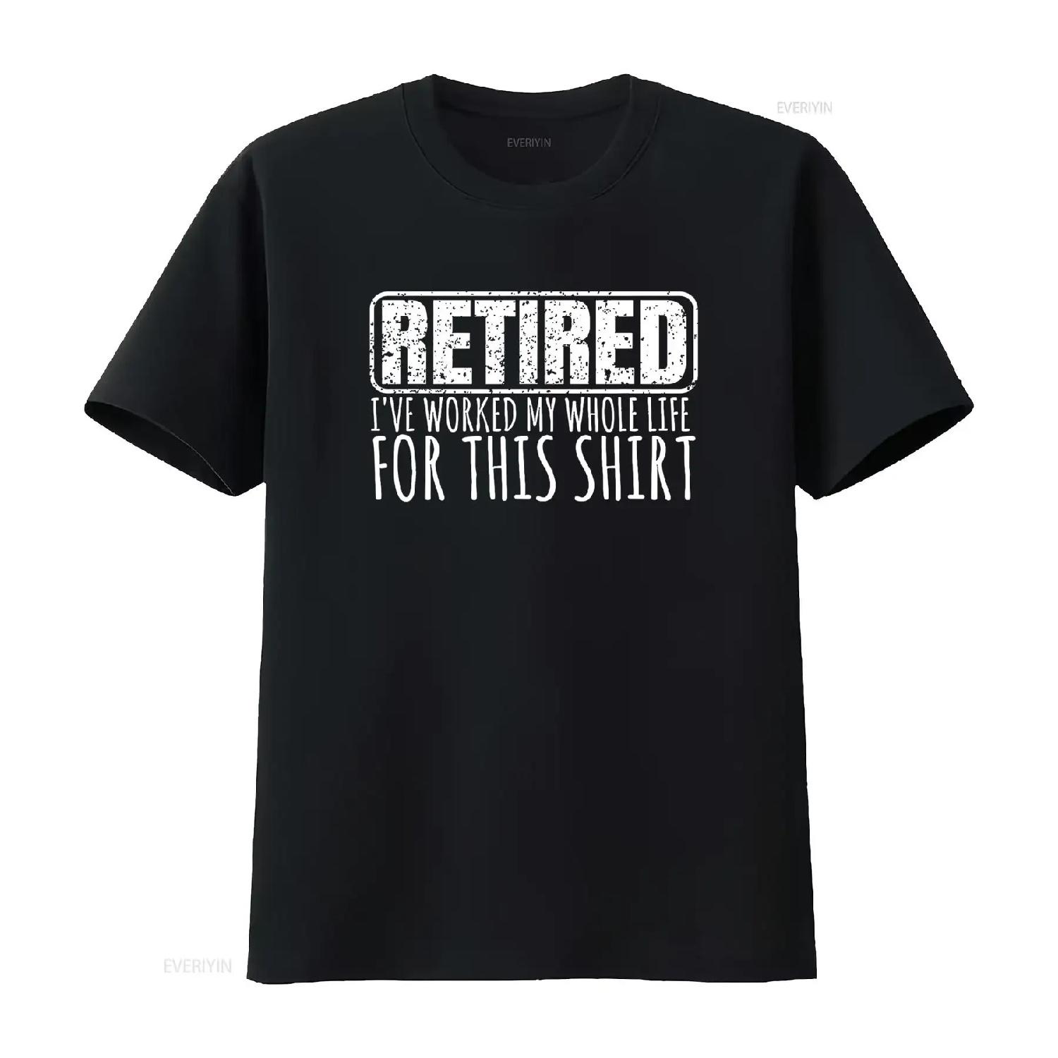 

Retiree s For Men Funny RetiremenT T Shirt With Sayings vintage Washed Breathable designer clothes Soft fashion S чёрный