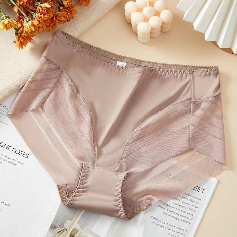 Sexy Lace Panties Women's Underpants Large Size Mid-Rise Waist Briefs Breathable Lift Buttocks Female Underwear