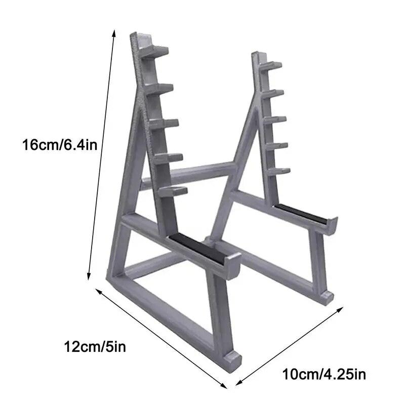 Lustiger Langhantel-Design-Squat-Rack-Stiftständer-Halter, kreative Geschenke für Fitness-Gewichtheber-Enthusiasten, Büro-Schreibtisch-Ornament-Dekor