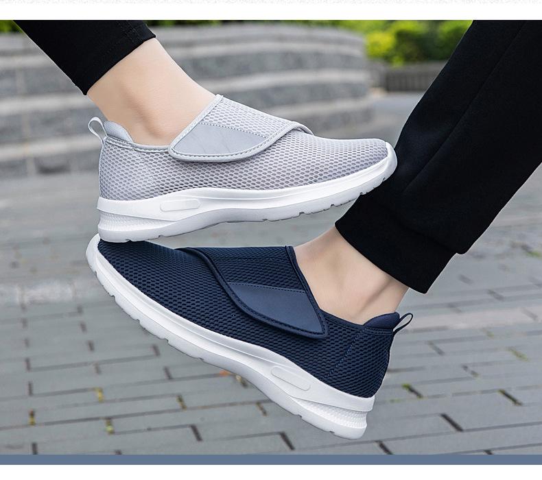 Summer Breathable Shoes for Elderly with Swollen Feet and Hallux Valgus