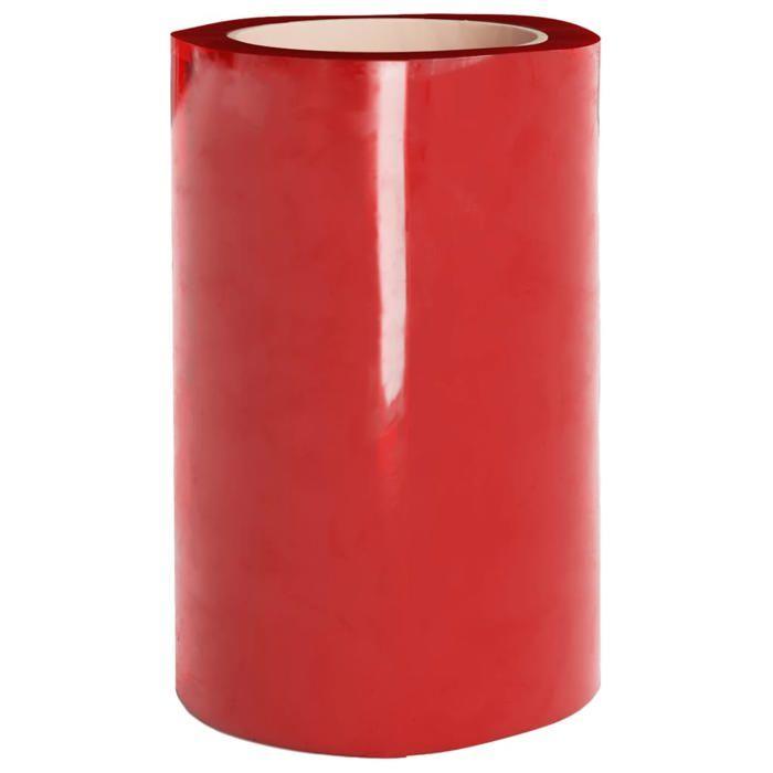 VidaXL Red Door Curtain 300 Mmx2.6 Mm 10 M PVC, Door Strip, PVC Strip Curtain, PVC Door Curtain 153868