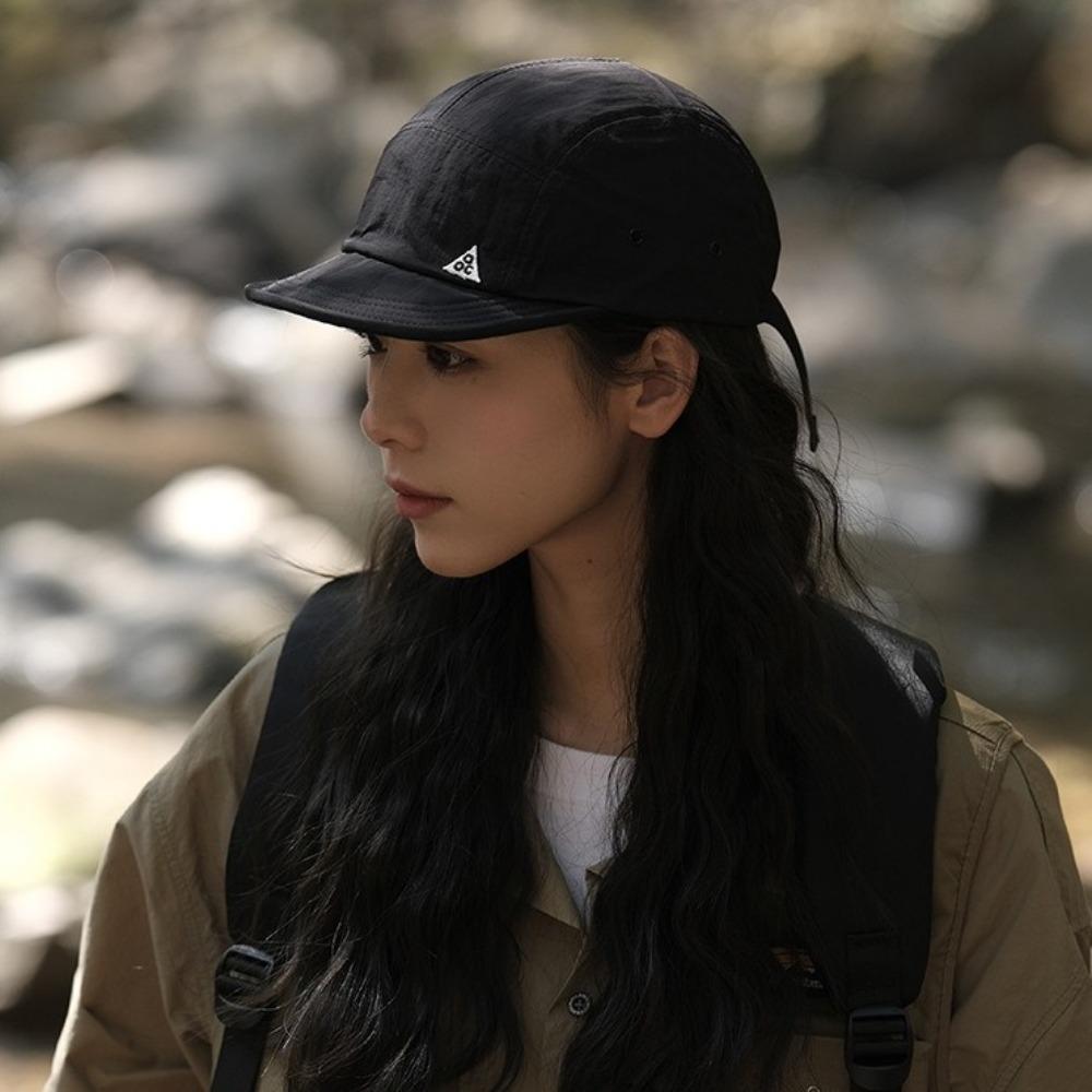 Solid Color Short Brim Baseball Cap Quick-Dry Peaked Cap Versatile Sun Hat  Girl